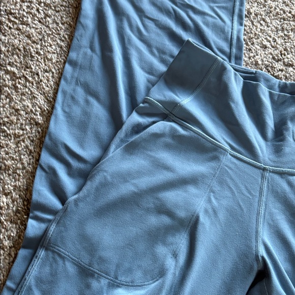 Blue Lululemon wide leg athletic pants. Size 4 - Picture 3 of 4